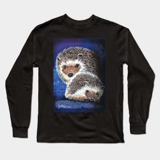 Hedgehog Mama and baby Long Sleeve T-Shirt